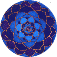 blauwe mandala